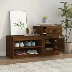 Latitude Run Engineered Wood Shoe Storage Cabinet brown 60.0 H x 100.0 W cm