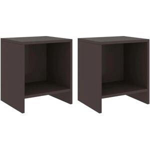 Ebern Designs Bedside Cabinets 2 Pcs White 35X30x40 Cm Solid Pinewood brown 40.0 H x 35.0 W x 30.0 D cm