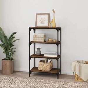 Borough Wharf Caryville Bookcase black/brown 100.0 H x 60.0 W x 33.0 D cm