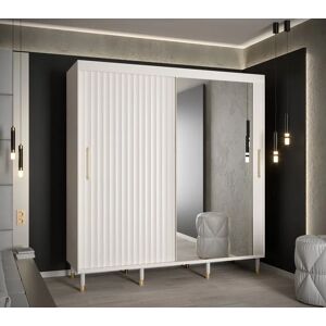 Canora Grey Atward 2 Door Wardrobe white 192.0 H x 200.5 W x 62.0 D cm