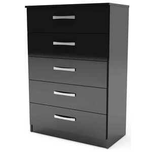 Ebern Designs Imonie 5 Drawer 80Cm W Chest of Drawers brown 120.0 H x 80.0 W x 50.0 D cm