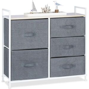 17 Stories Hornsea 5 Drawer 83Cm Double Dresser Chest gray 77.5 H x 83.0 W x 29.0 D cm