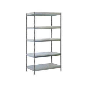 WFX Utility Simongarden 5 Shelf Shelving Unit gray 200.0 H x 100.0 W x 60.0 D cm