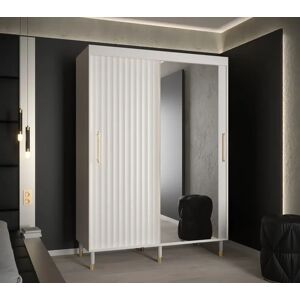 Canora Grey Aurela 2 Door Wardrobe white 192.0 H x 150.5 W x 62.0 D cm