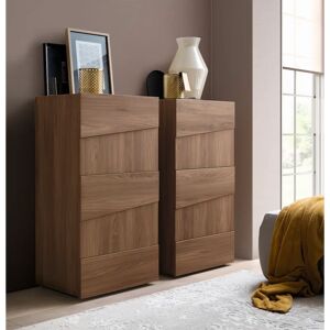 Gracie Oaks Cosette 5 Drawer Chest brown 111.0 H x 58.0 W x 43.5 D cm