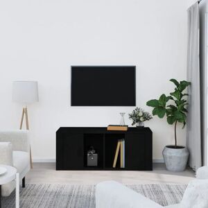 17 Stories TV Cabinet Grey Sonoma 100 x 35 x 40 Cm Engineered Wood black 40.0 H x 100.0 W x 35.0 D cm