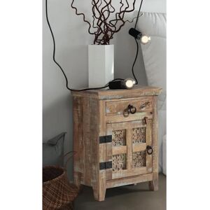 Jaipur 1 Drawer Bedside Table brown 71.0 H x 51.0 W x 33.0 D cm