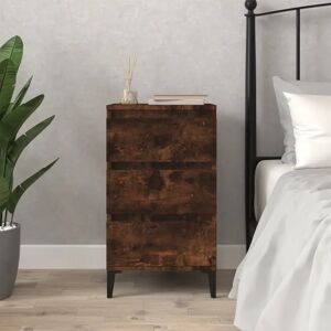 Latitude Run Bedside Cabinet 40 x 35 x 70 cm Engineered Wood brown 70.0 H x 35.0 W cm