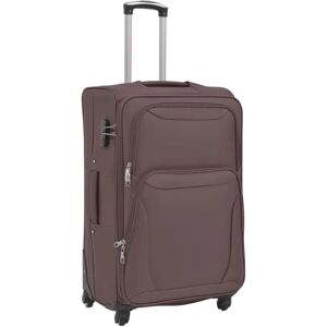 Dakota Fields Arce 3-piece Soft Luggage Trolley Set Red brown 73.0 H x 45.0 W x 35.0 D cm