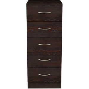 Ebern Designs Delonna 5 Drawer 34.5Cm W Chest brown 90.0 H x 34.5 W x 36.0 D cm