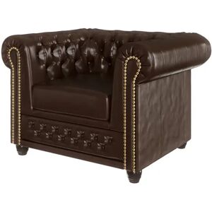 Marlow Home Co. Erra Chesterfield Armchair brown 72.0 H x 94.0 W x 86.0 D cm