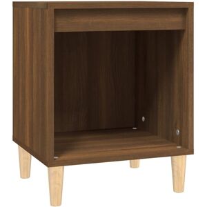 Bedside Cabinet Brown Oak 40x35x50 cm Vidaxl Brown