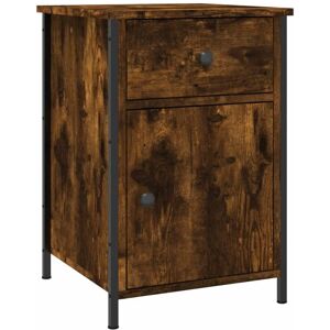 Bedside Cabinet Smoked Oak 40x42x60 cm Engineered Wood vidaXL