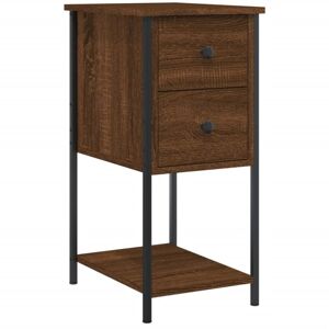 Bedside Cabinet Brown Oak 32x42x70 cm Engineered Wood vidaXL
