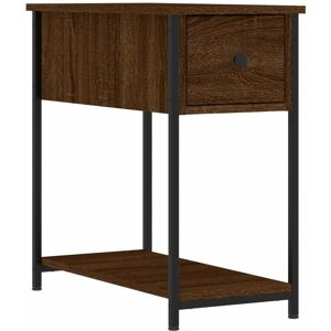 Bedside Cabinet Brown Oak 30x60x60 cm Engineered Wood Vidaxl Brown