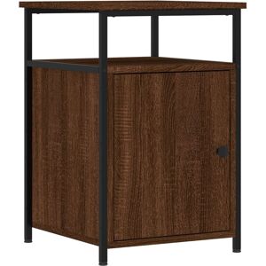 Bedside Cabinet Brown Oak 40x42x60 cm Engineered Wood Vidaxl Brown