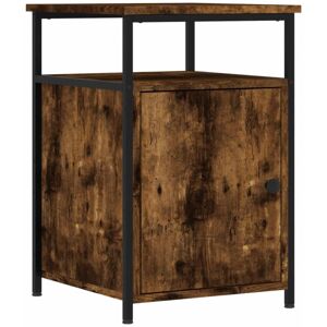 Bedside Cabinet Smoked Oak 40x42x60 cm Engineered Wood vidaXL