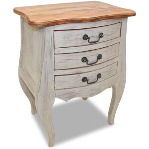 Bedside Cabinet Solid Reclaimed Wood 48x35x64 cm Vidaxl Brown