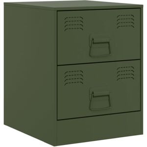 Bedside Cabinet Green 34.5x39x44 cm Steel Vidaxl Green