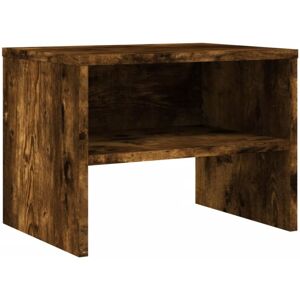 Bedside Cabinet Smoked Oak 40x30x30 cm Engineered Wood vidaXL