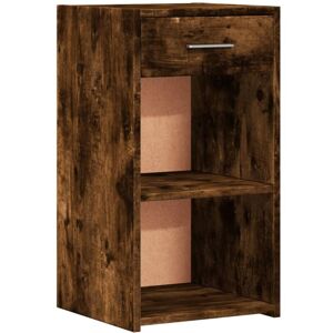 Bedside Cabinet Smoked Oak 35x34x65 cm Engineered Wood vidaXL