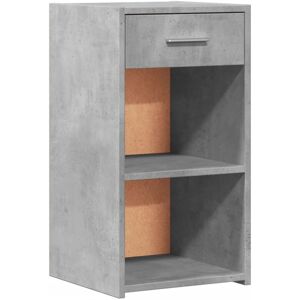 Bedside Cabinet Concrete Grey 35x34x65 cm Engineered Wood vidaXL