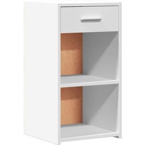 Bedside Cabinet White 35x34x65 cm Engineered Wood vidaXL