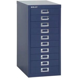 Bisley - 10 Drawer Metal Filing Cabinet - Blue