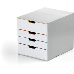 Varicolor mix Desktop Organiser 4 Drawer Colour Coded Storage A4+ - Assorted - Durable