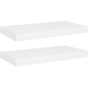 Floating Wall Shelves 2 pcs White 50x23x3.8 cm mdf Vidaxl White