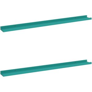 Berkfield Home - Mayfair Wall Shelves 2 pcs Blue 100x9x3 cm