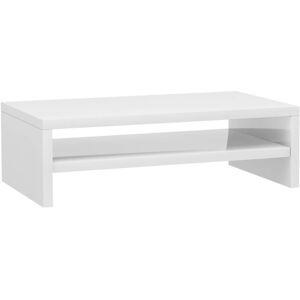 Monitor Stand High Gloss White 42x24x13 cm Engineered Wood vidaXL