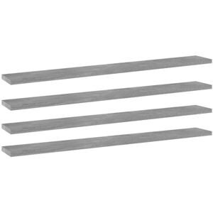 BERKFIELD HOME Royalton Bookshelf Boards 4 pcs Concrete Grey 80x10x1.5 cm Engineered Wood