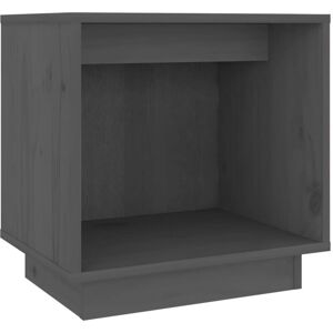 Bedside Cabinet Grey 40x30x40 cm Solid Wood Pine Vidaxl Grey