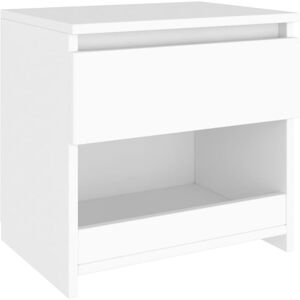 Bedside Cabinet White 40x30x39 cm Engineered Wood vidaXL