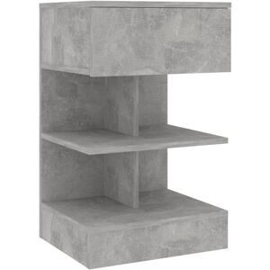 Bedside Cabinet Concrete Grey 40x35x65 cm Engineered Wood vidaXL