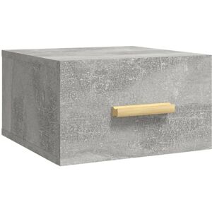 Wall-mounted Bedside Cabinet Concrete Grey 35x35x20 cm Vidaxl Grey