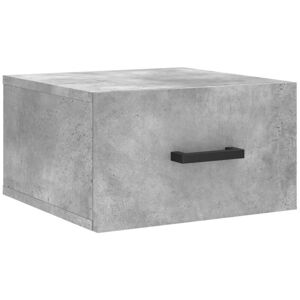 Wall-mounted Bedside Cabinet Concrete Grey 35x35x20 cm vidaXL