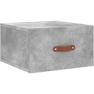 Wall-mounted Bedside Cabinet Concrete Grey 35x35x20 cm Vidaxl Grey