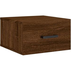 Wall-mounted Bedside Cabinet Brown Oak 35x35x20 cm vidaXL