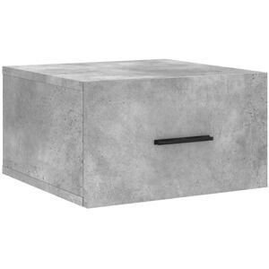 Wall-mounted Bedside Cabinet Concrete Grey 35x35x20 cm vidaXL