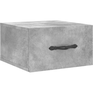 Wall-mounted Bedside Cabinet Concrete Grey 35x35x20 cm Vidaxl Grey