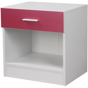 (Pink) Orlando 1 Drawer Kids Bedside Cabinet Side Table