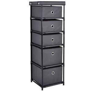 dylex Canvas 5 Chest Of Drawer Bedroom Furniture Storage Cabinet Unit Organiser