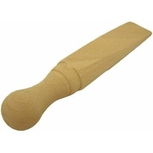 The Home Fusion Company 1 X Wooden Door Stop Solid Wooden Floor Stop Beech Wood Wedge Door Stopper Stop