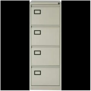 Bisley Filing Cabinet with 4 Lockable Drawers AOC4 Grey