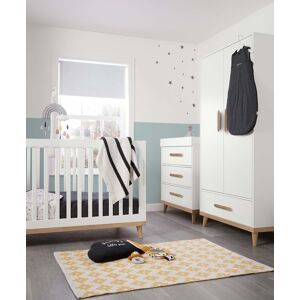 Mamas & Papas Austwick 3 Piece Cotbed Range with Dresser Changer & Wardrobe - White