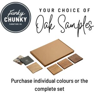 Oak Shelves & Mantels - Wax Finish Samples - Oak Pack - All Oak Variants  - Funky Chunky Furniture