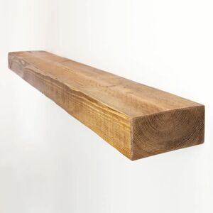 6x3 Rustic Floating Shelf (15x7.5cm) - 70cm Medium Oak  - Funky Chunky Furniture
