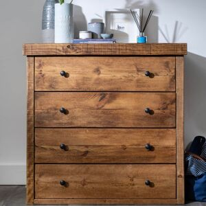 Derwent Chest Of Drawers - 4 - Walnut - Metal   Funky Chunky Furniture  - Funky Chunky Furniture